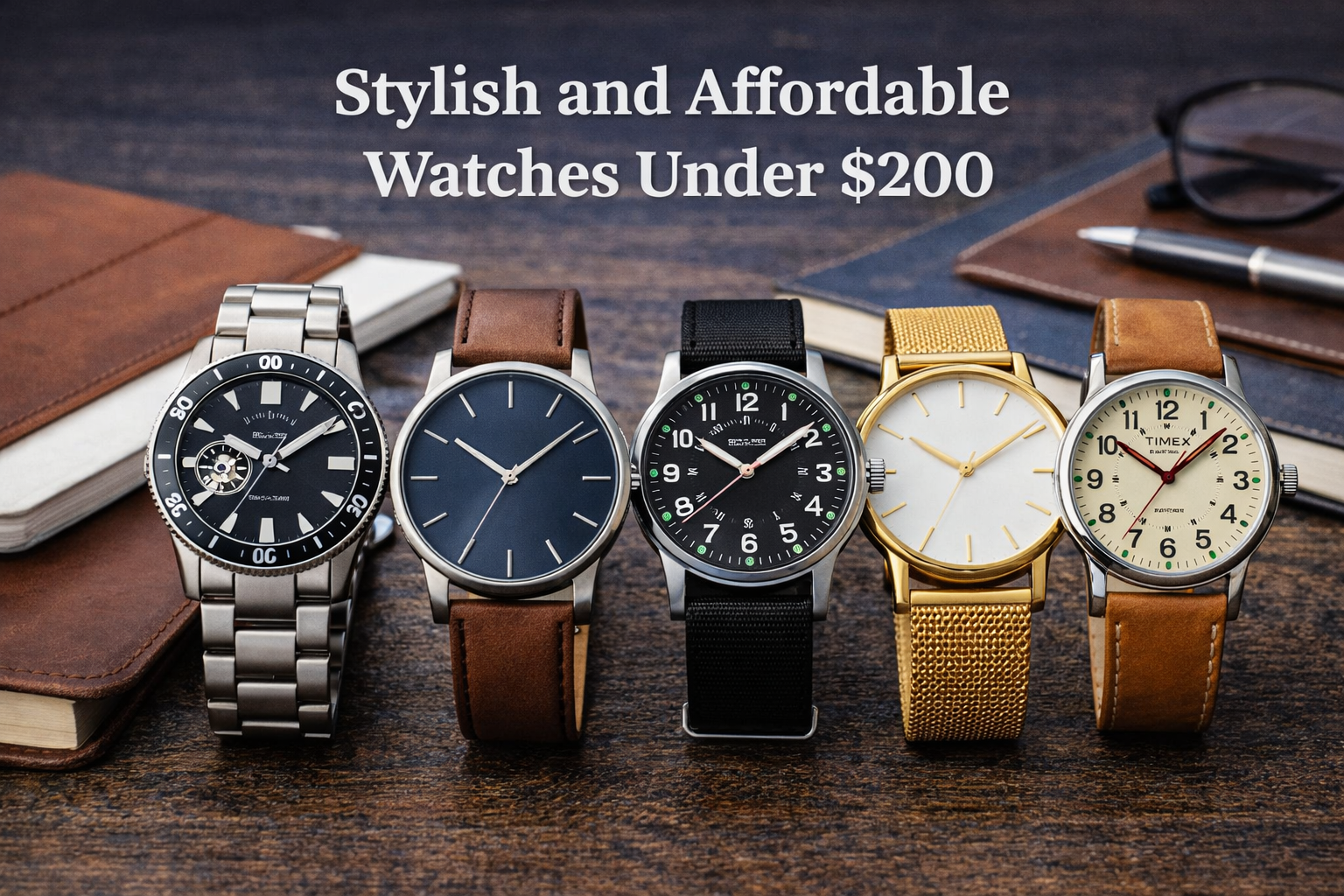 best watches under 200 showing affordable stylish wristwatches for daily wear business and casual lifestyle