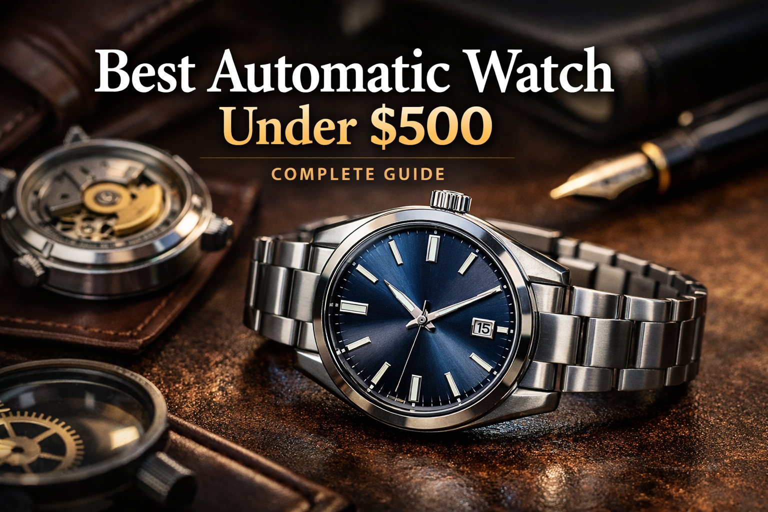 best automatic watch under 500 stainless steel mechanical watch