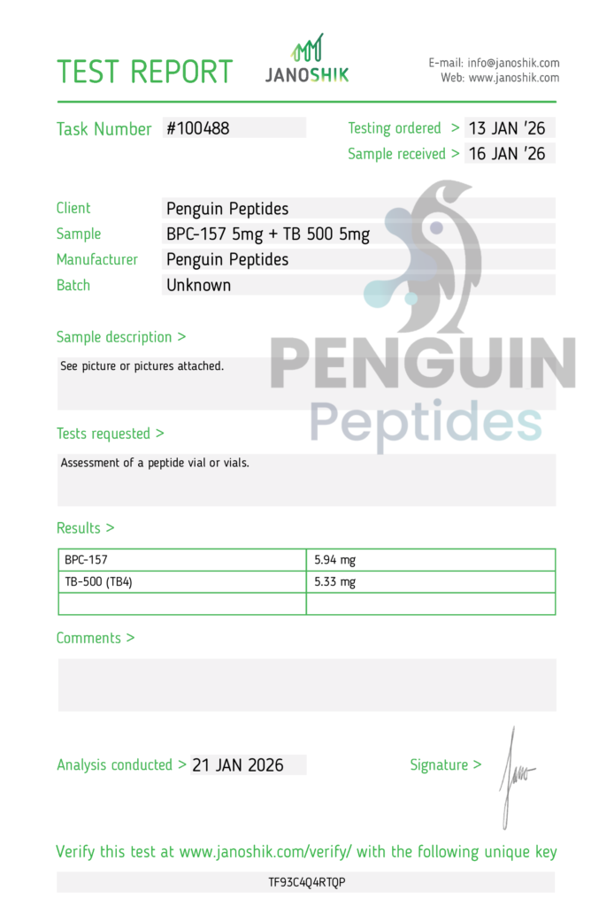 BPC 157 5mg +TB500 5mg