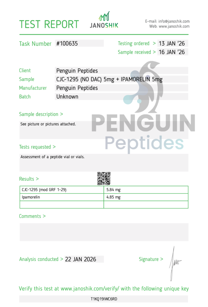 CJC No dac 5mg + Ipamorelin 5mg