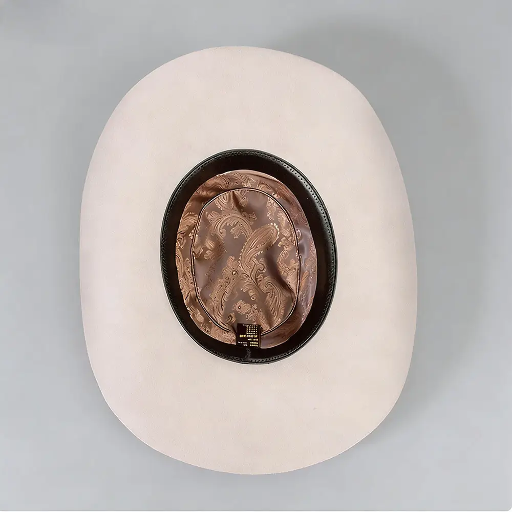 Light Beige Wool Felt Cowboy Hat--KissLila