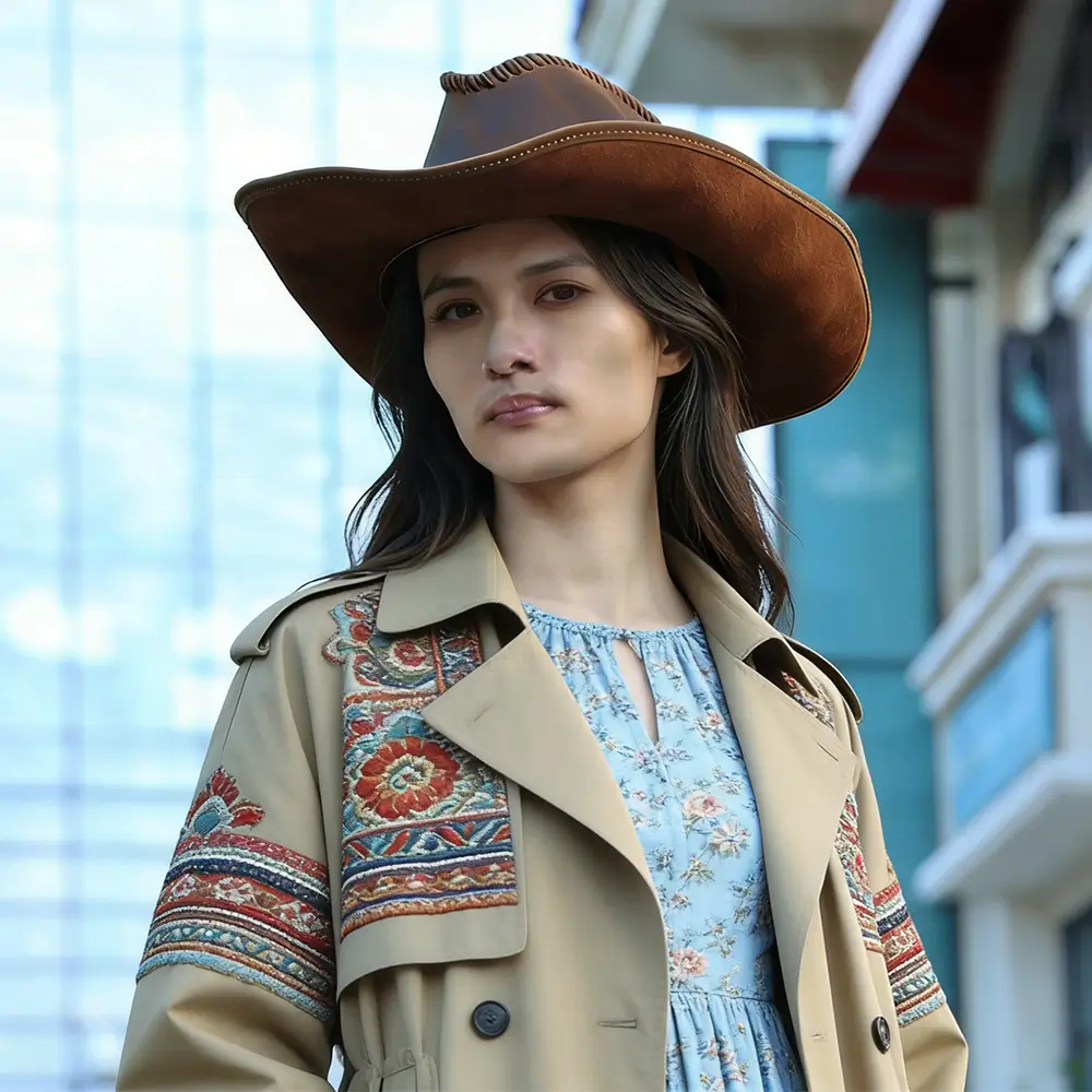 Genuine Leather Sun Hat--KissLila