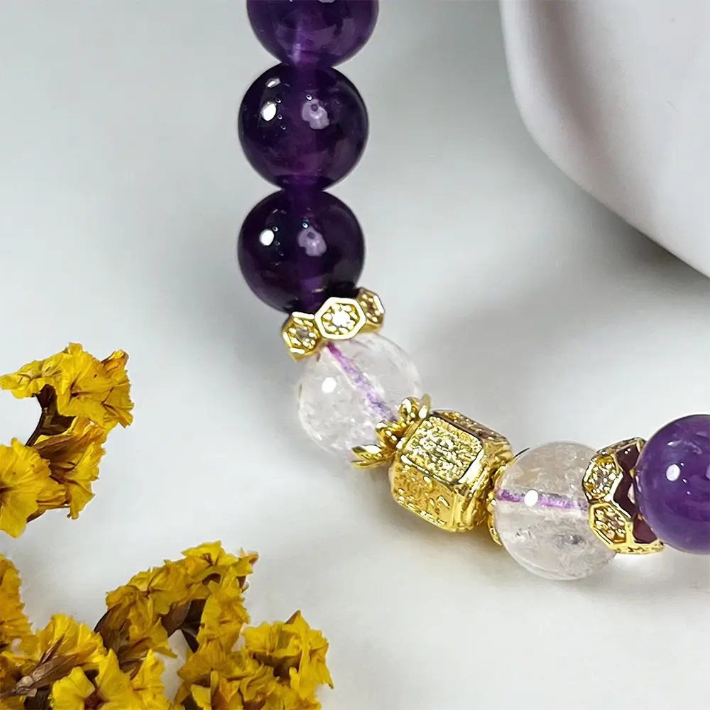 Natural Energy Healing Amethyst Bracelet--KissLila