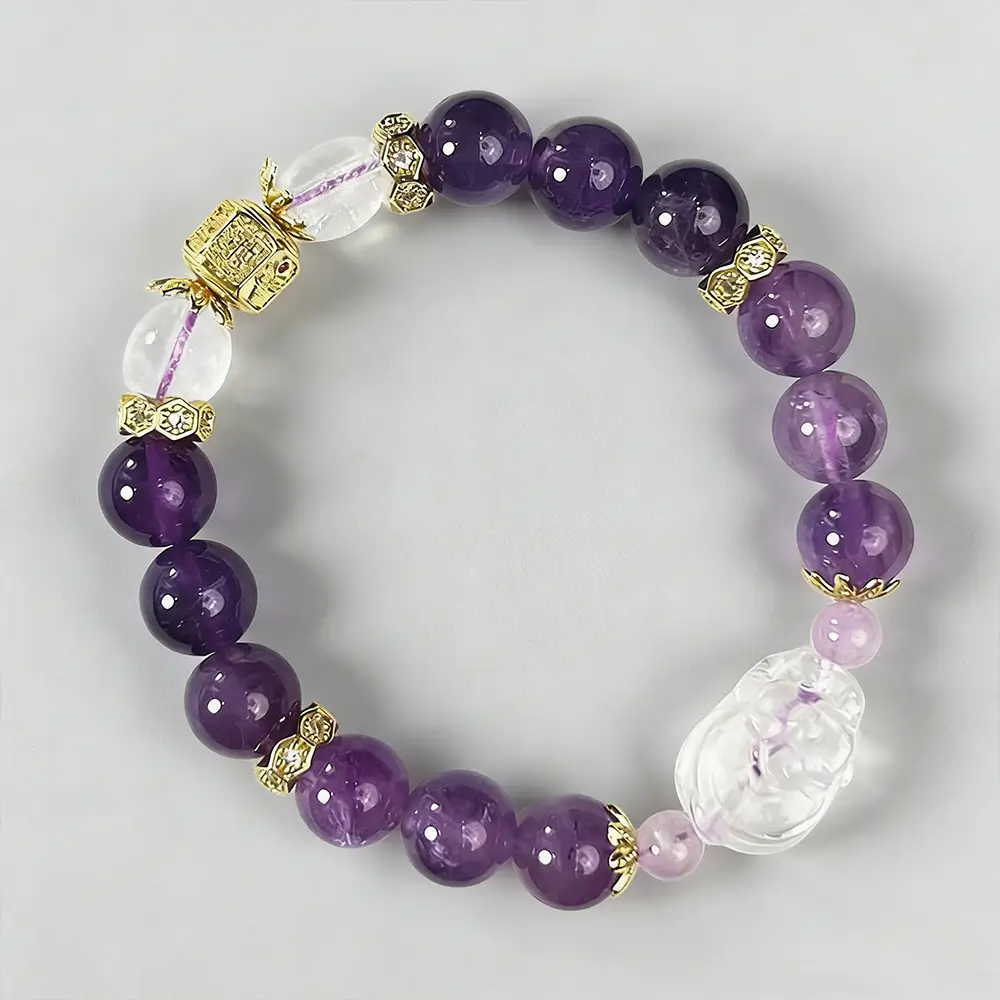 Natural Energy Healing Amethyst Bracelet--KissLila