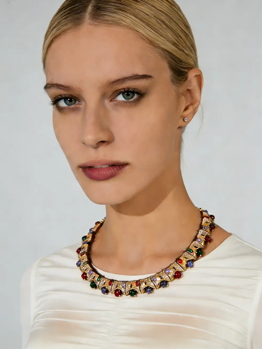 Vintage Regal Multi-Stone Necklace--KissLila