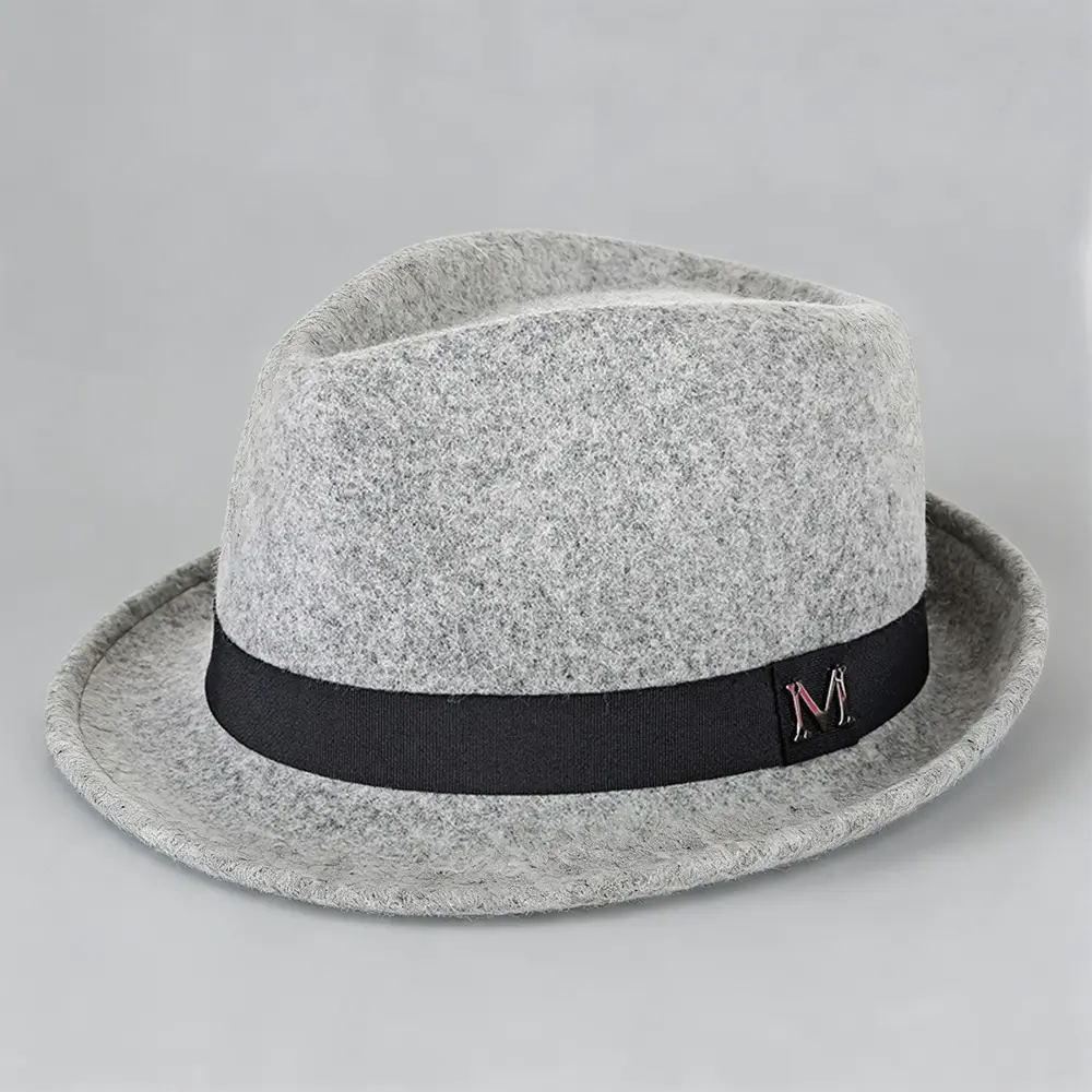 LIGHT GREY FEDORA--KissLila