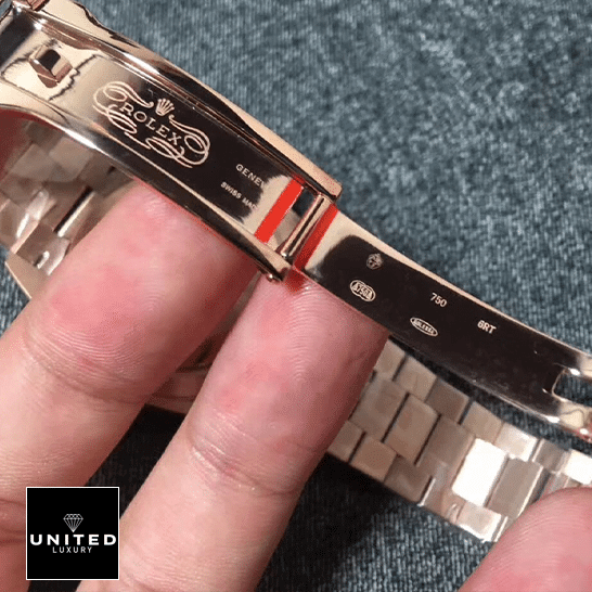 Rolex Day-Date 228235 AR Stainless Steel With Rose Gold Replica Open Fold Clasp