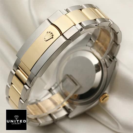 Rolex Datejust 116203 Replica Two Tone Fold Clasp on the Rolex logo