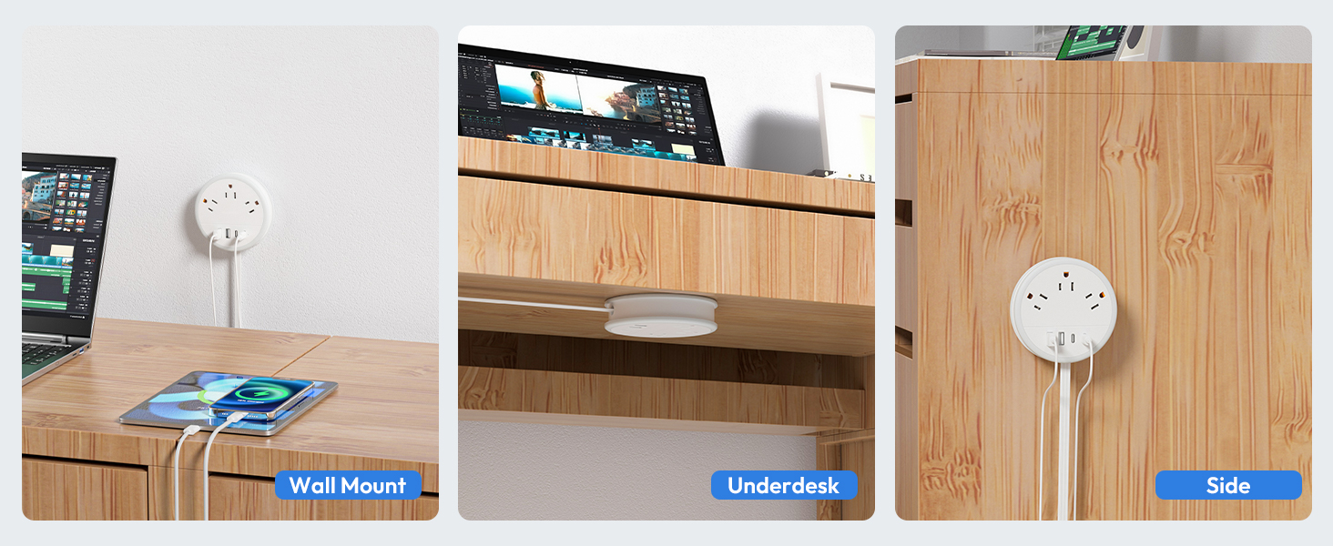 NTONPOWER Portable Power Strip Mountable