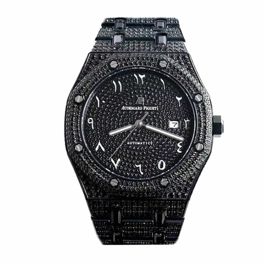audemars-piguet-royal-black-diamonds-with-arabic-dial-a160m266-replica