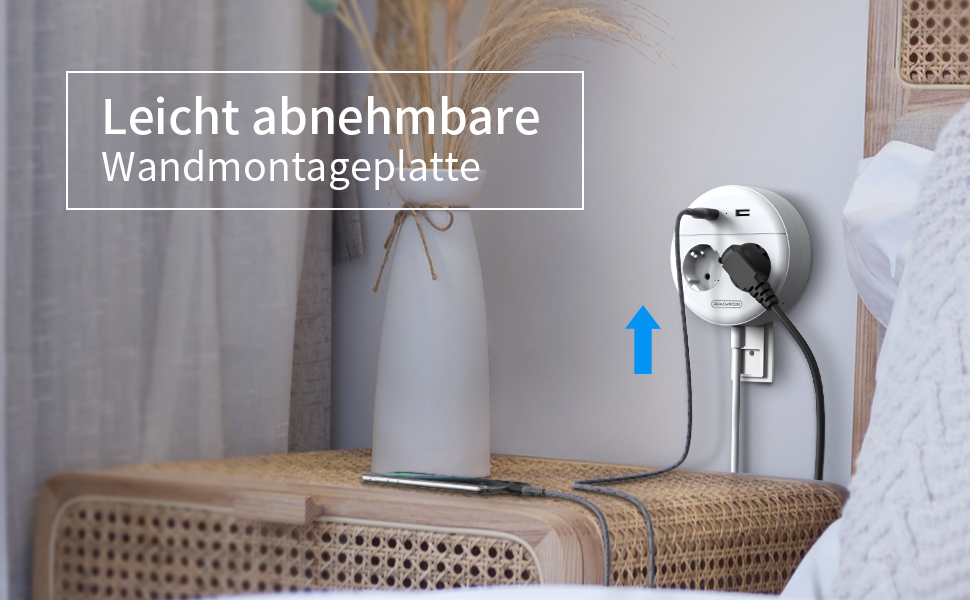 Power strip with USB.