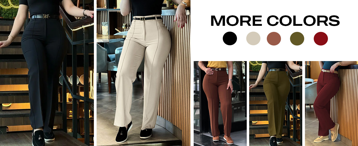 Business Casual Trousers with Pockets