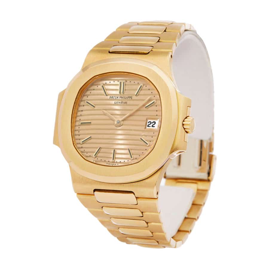 patek philippe nautilus vintage 3800 1 yellow gold sigma dial 1