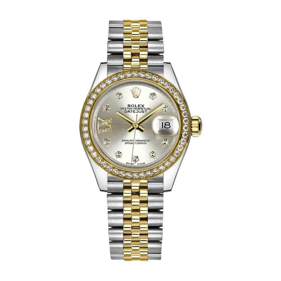 rolex-datejust-28mm-279383rbr-yellow-gold-champagne-diamond-dial-replica