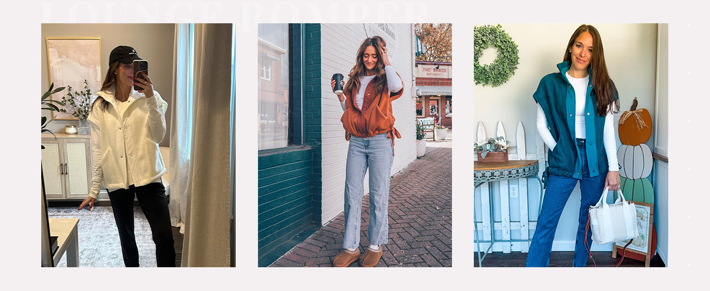 Womens Fuzzy Fleece Vest