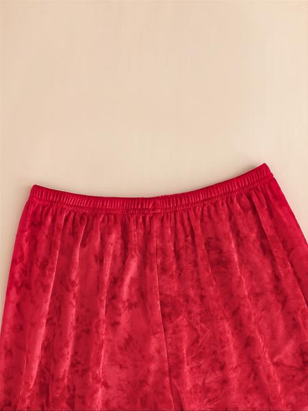 Women's Elegant Winter Pajama Set, Fitted Long Sleeve Button-Up Top & Warm Pants, Comfortable Home Wear for Cold Weather