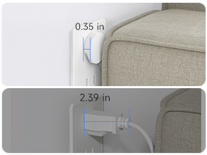 flat plug power strip