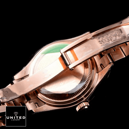 Rolex Lady Datejust Rose Gold 279175 Replica Open Fold Clasp