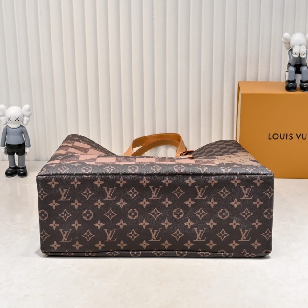 路易威登 Shopper Tote MM Monogram 帆布棕色 40cm M15274 - 图片 5