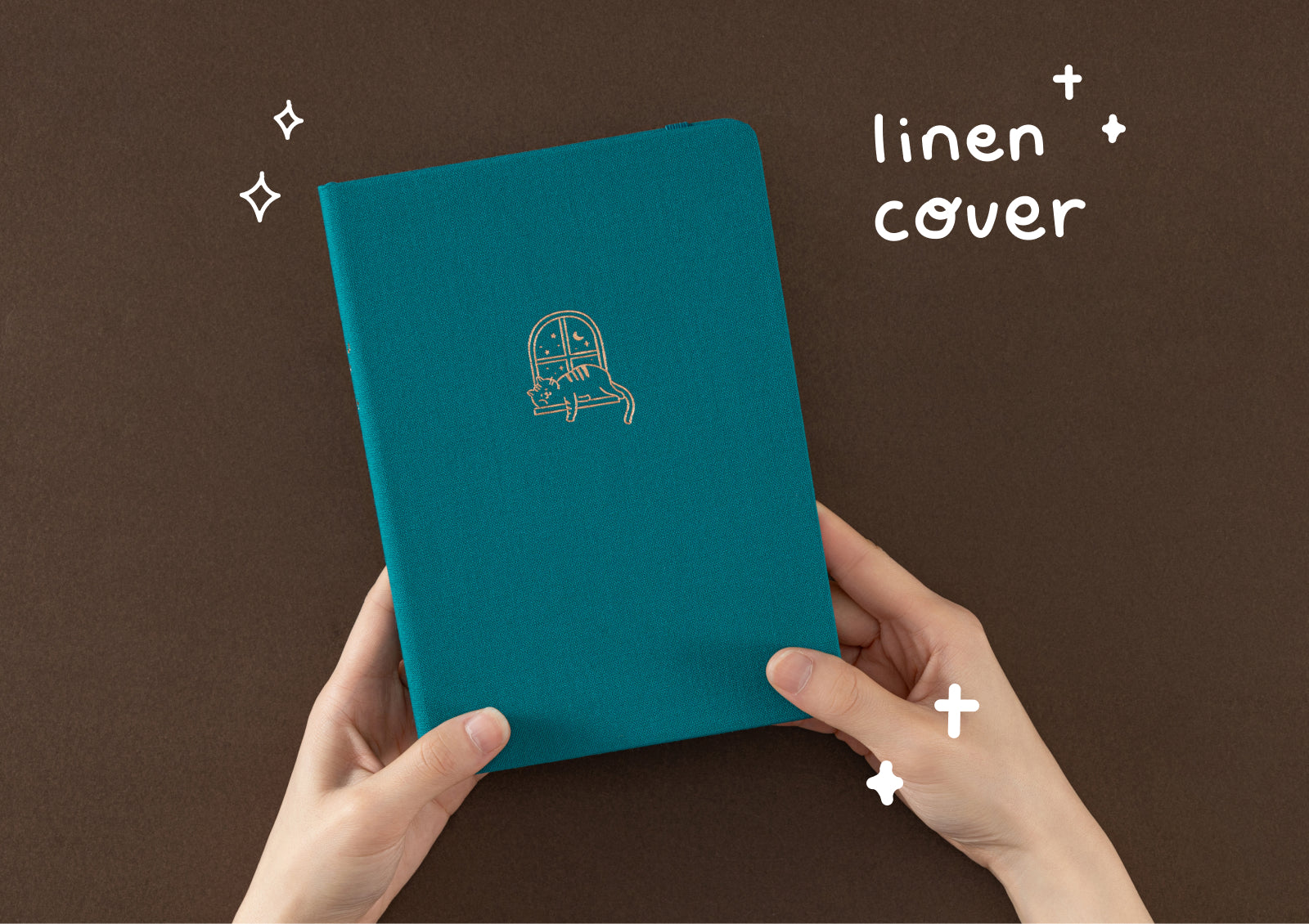 Tsuki Neko Dreams Sleepy Neko Notebook shown alongside Neko Neko and Dreamy Neko editions in red and navy.