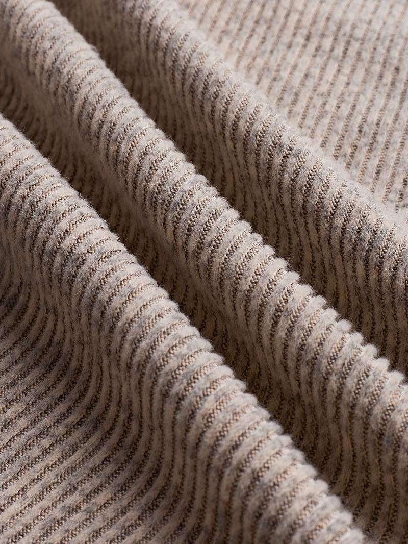 Women's Autumn Winter Set, Knitted Boat Neck Top with Buttons & Ribbed Long Pants, Casual Loose Fit for Ladies