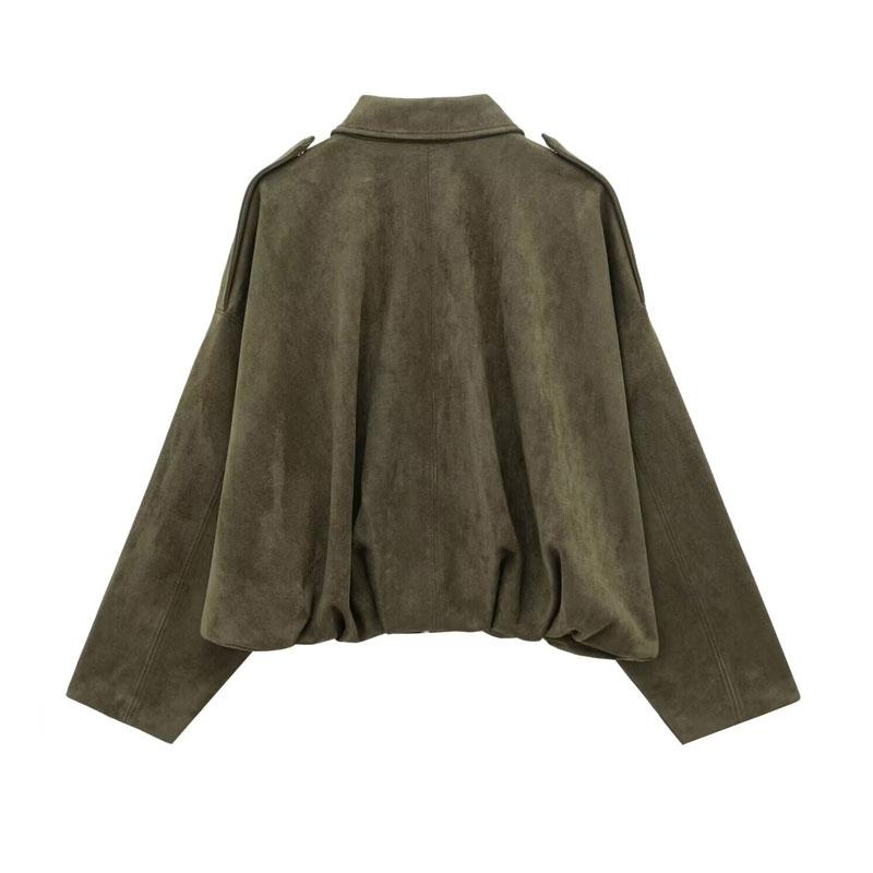 Women's New Aviator Jacket, Casual Zip Up Winter Jacket, Oversized Pilot Jacket Cropped Fit, 2025 Streetwear Short Jacket for Women, Womenswear