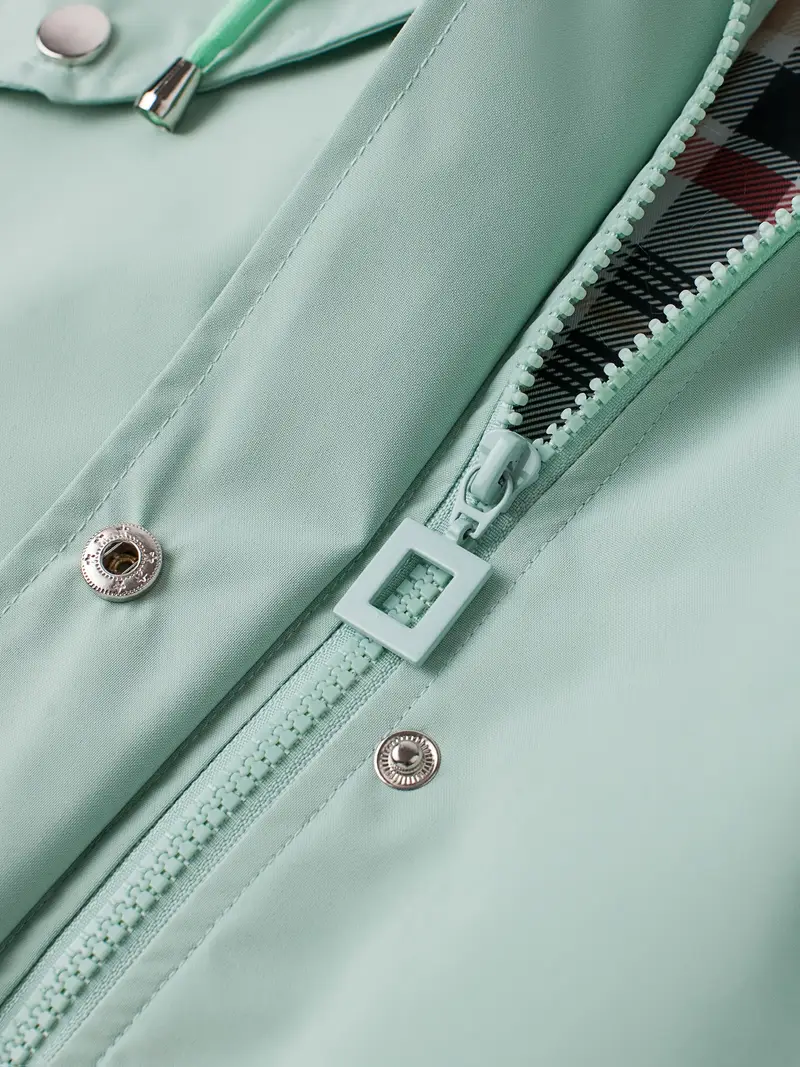 womens beige hooded zip up trench coat with drawstring waist multiple pockets casual long sleeve jacket for fall winter machine washable Product details 25