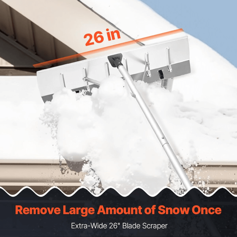 26inches large snow roof rake itoolmax