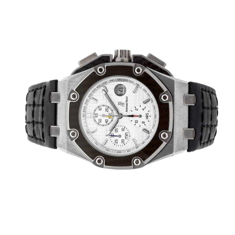 audemars piguet royal oak offshore juan pablo montoya 26030io oo d001in 01 titanium white replica