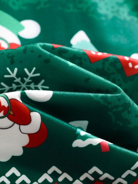 Women's Christmas Pajama Set, Santa Claus Print Long Sleeve Sleepwear, Lightweight Button-Up Top & Pants, Casual Fitted Nightgown Women's Christmas Pajama Set, Santa Claus Print Long Sleeve Sleepwear, Lightweight Button-Up Top & Pants, Casual Fitted Nightgown