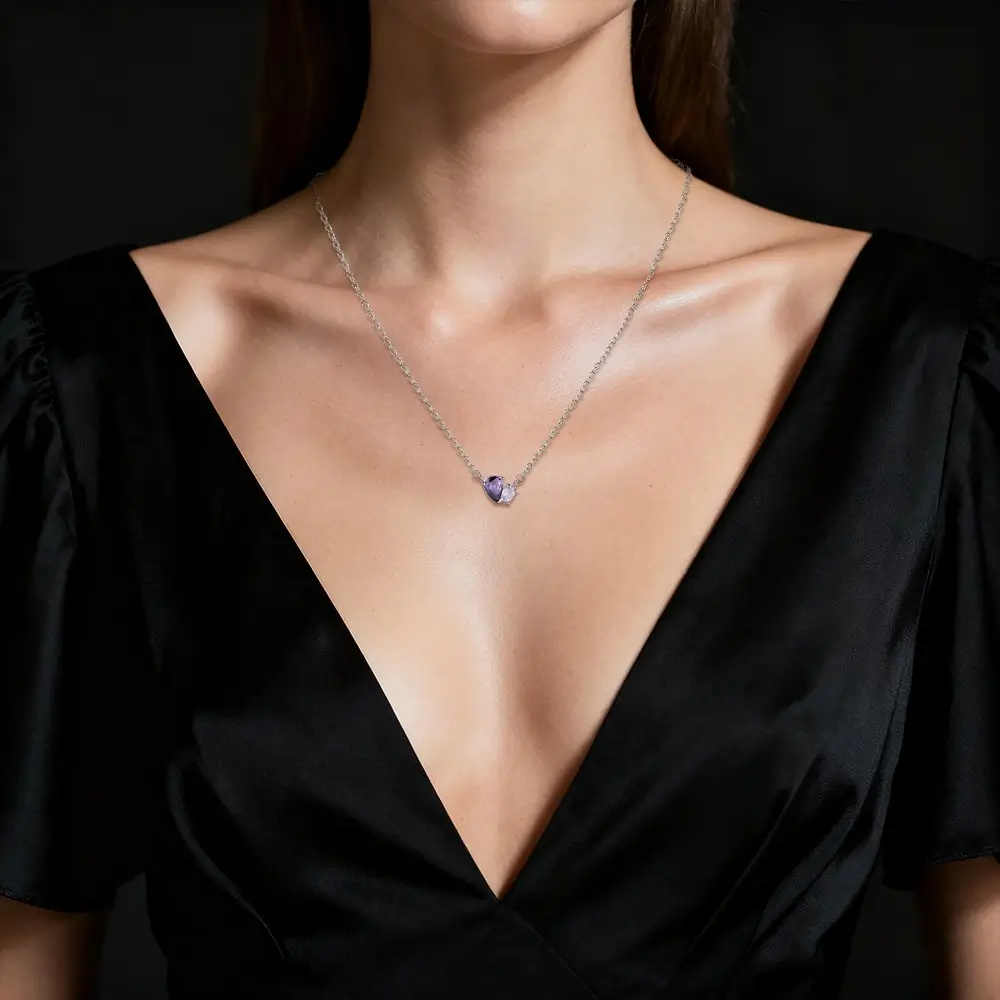 Two Hearts Necklace-mysite-KissLila