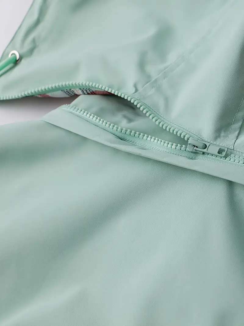 womens beige hooded zip up trench coat with drawstring waist multiple pockets casual long sleeve jacket for fall winter machine washable Product details 26