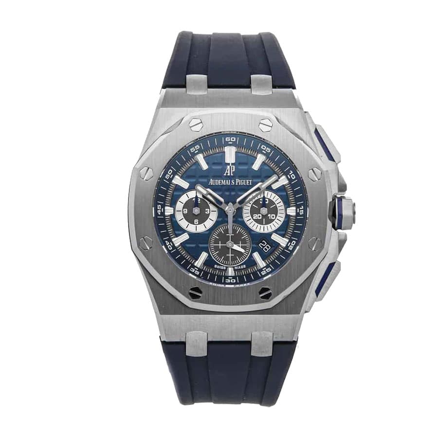 audemars piguet royal oak offshore novelty chronograph 2017 platinum blue 2680ti oo a027ca 01 replica 3