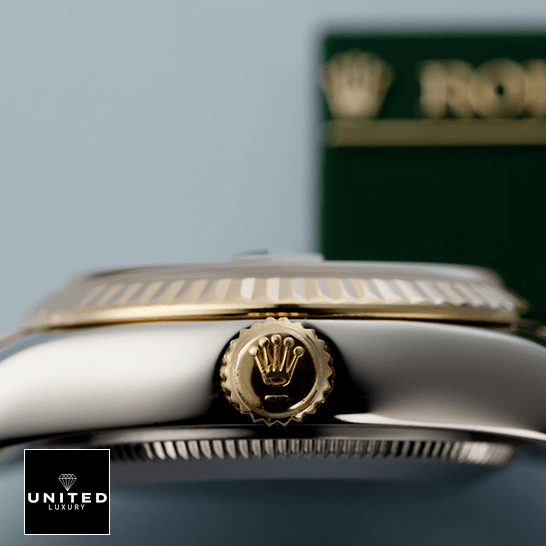 Rolex Datejust Yellow Gold Replica crwon / pusher button