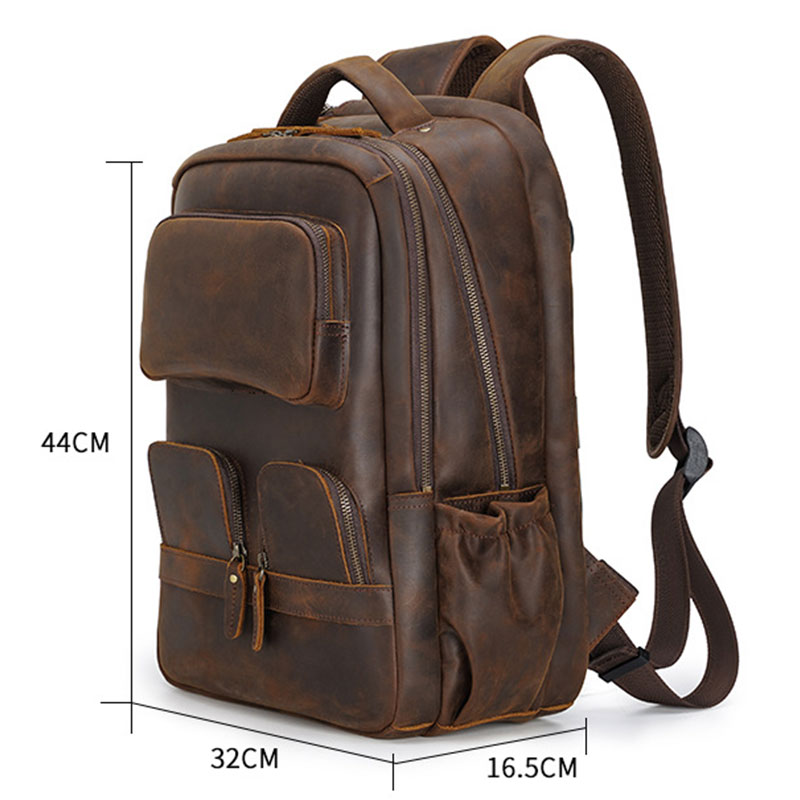 Size&nbsp;of Leather Backpack