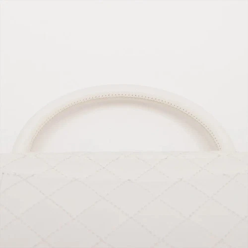 Chanel Coco handle 29 S Caviar Skin 2 Way Handbag White Gold Metal Fittings rand - Picture 6 of 17