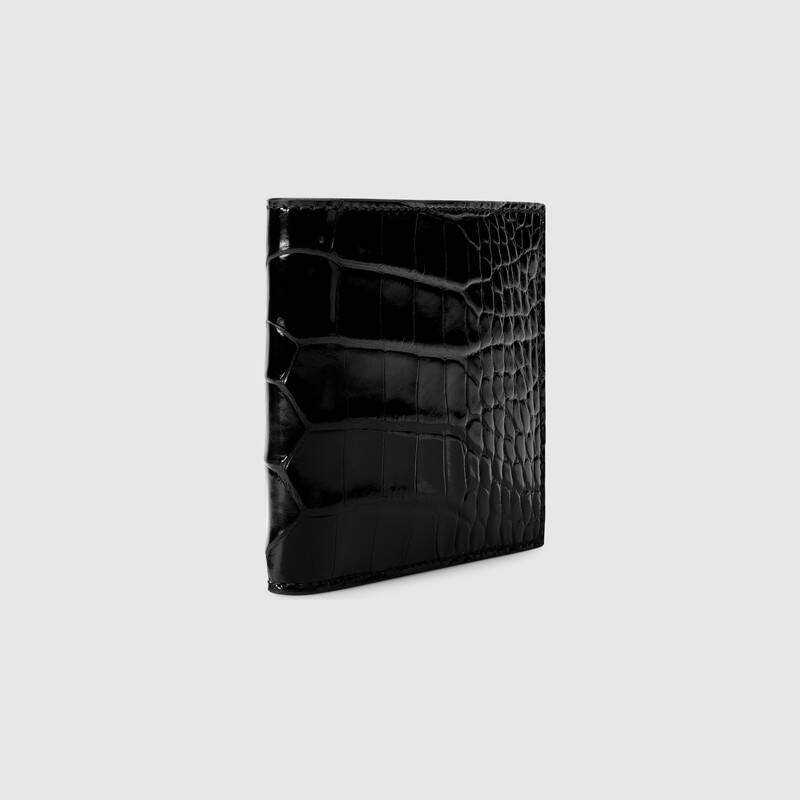 鳄鱼皮双折钱包