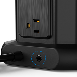 surge protector tower with usb ports