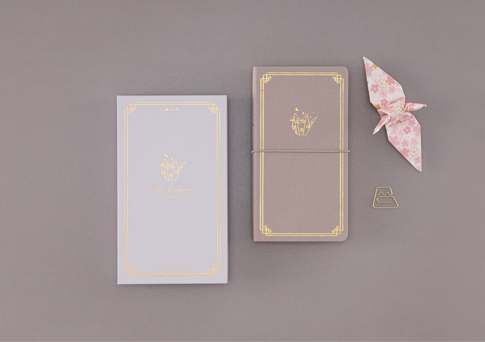 A photo of Tsuki Journey in Japan Calm Origami Trabel Notebook