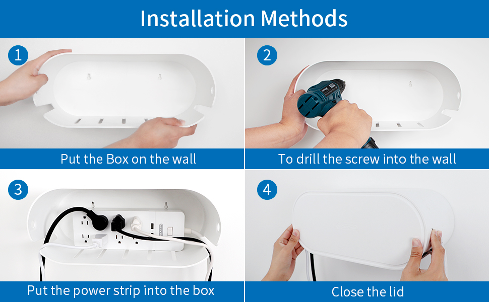 power cord organizer box