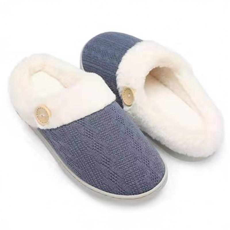 Fuzzy Slippers for Women Indoor Unisex House Shoes Memory Foam Slippers Winter Warm Plush Bedroom Shoes with Faux Lining Comfy Trendy Gift Slippers