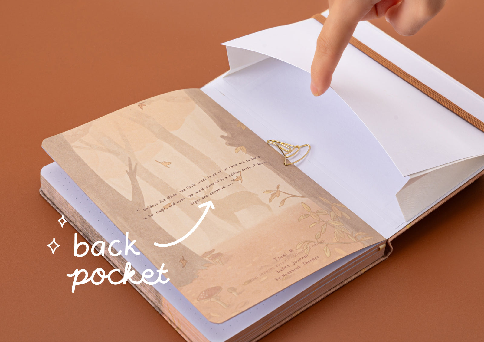 Tsuki Four Seasons: Autumn Edition 2024 bullet Journal with the box and sticker