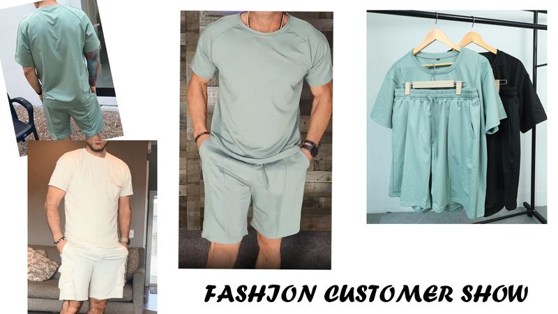 Product Introduction of GINGTTO Mens Short Sets 2 Piece Outfits Fashion Summer Tracksuits Casual Set 14