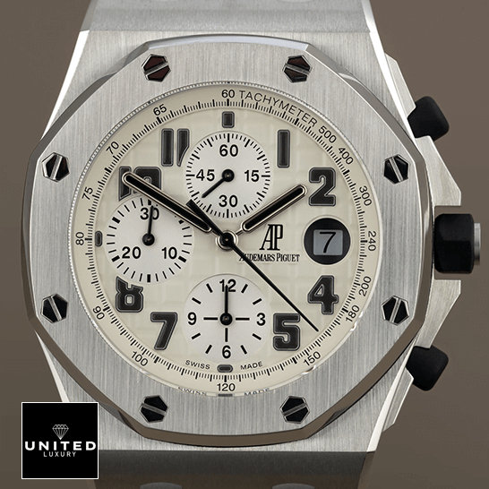Audemnars Piguet 26170ST.OO_.D091CR.01 Royal Oak White Dial Replica front view