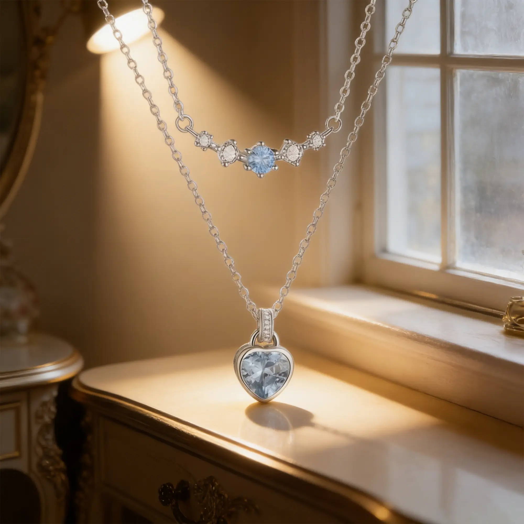 KISSLILA - Ocean Heart Necklace & Set-mysite-KissLila