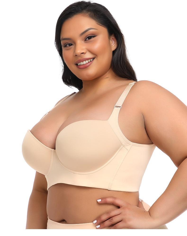 New-Plus size girls' bra, comfortable, slimming and anti-sagging