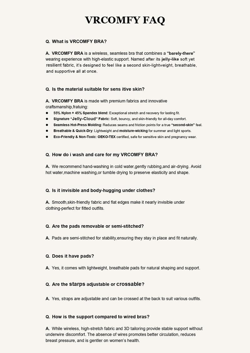 VRCOMFY Jelly Wireless Womens Comfortable Wireless Bras Push Up Bralettes Seamless Tshirts Bras Deep V Everyday Bras