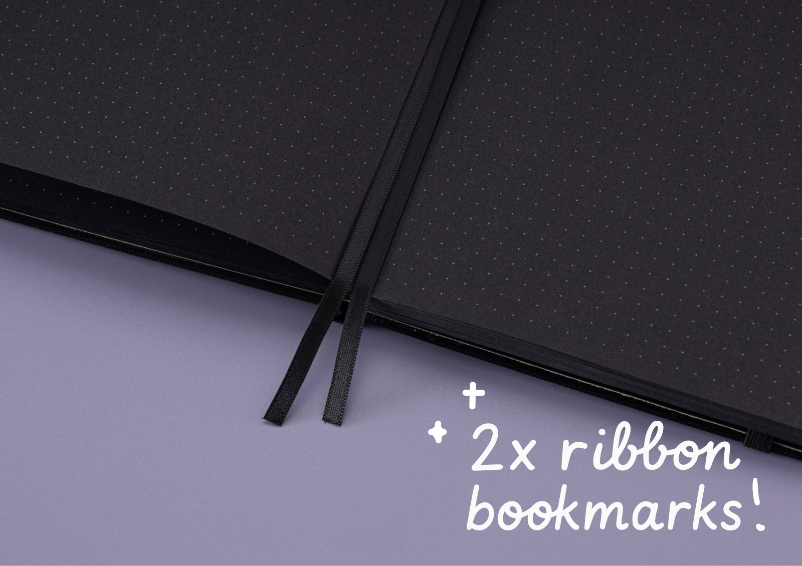 Close-up of the Tsuki Moonflower Magic black notebook cover with detailed foiled unicorn and celestial accents.