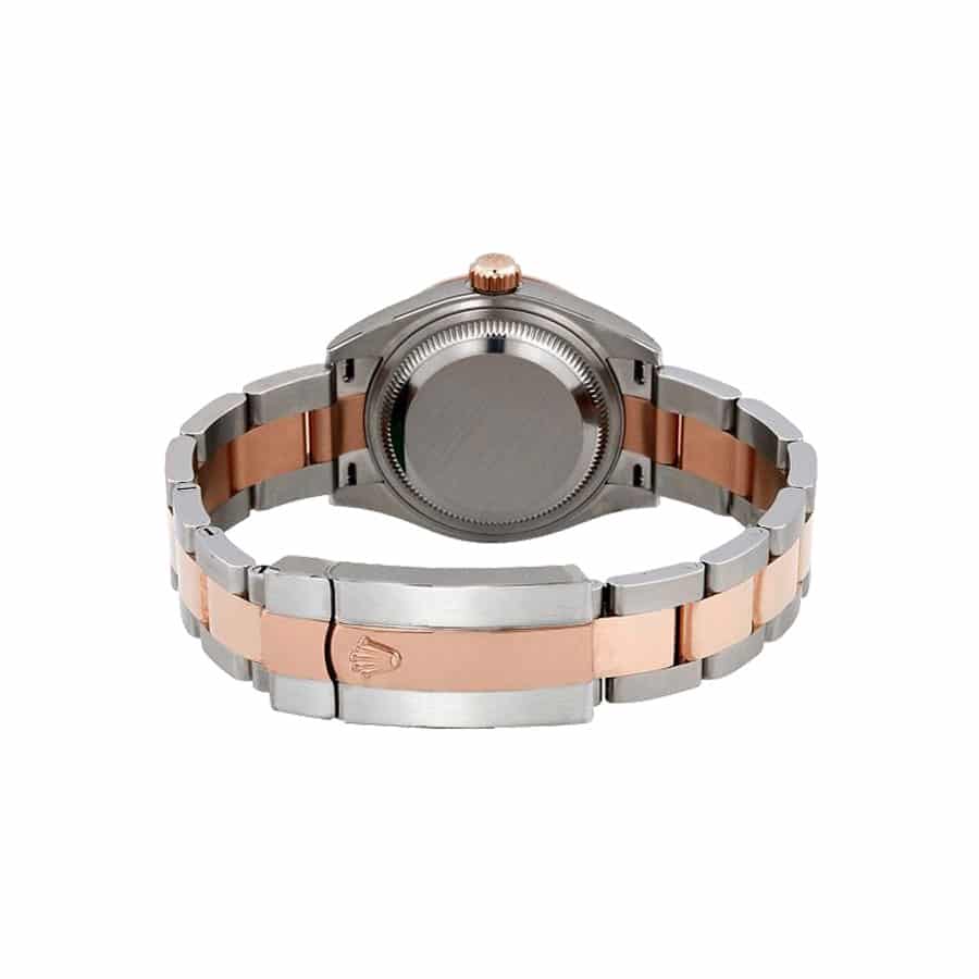 rolex datejust 279381rbr steel everose gold diamond automatic chocolate with diamond dial oyster1