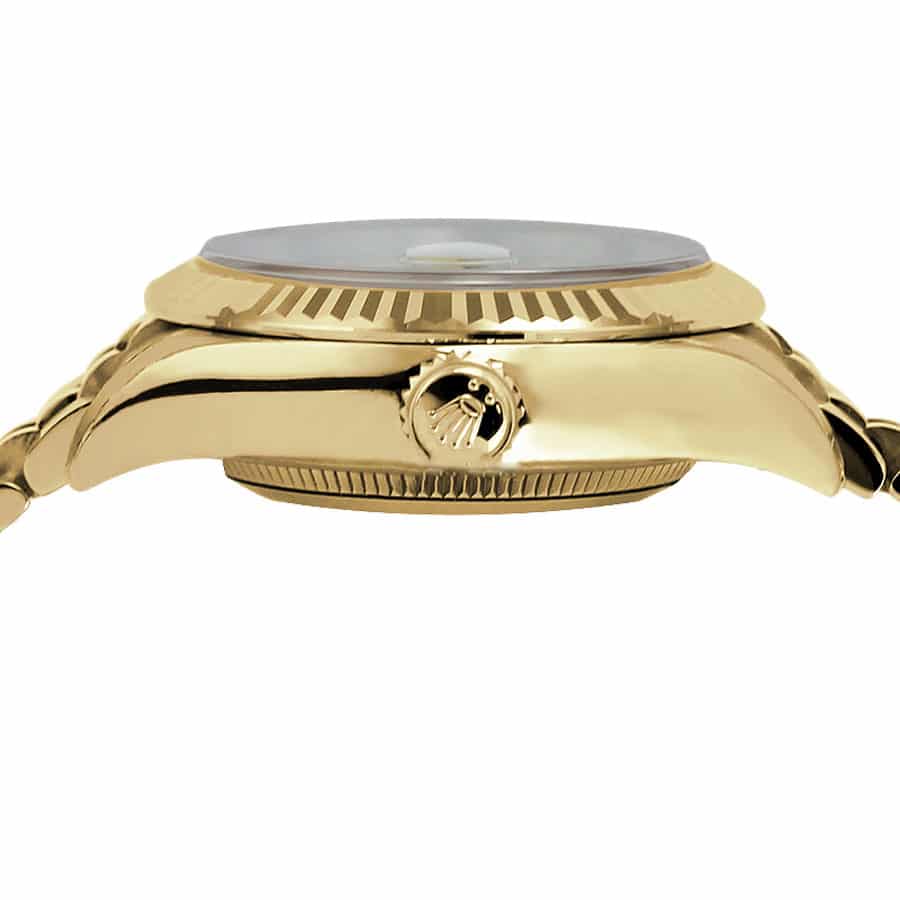 rolex datejust yellow gold ladies green dial replica